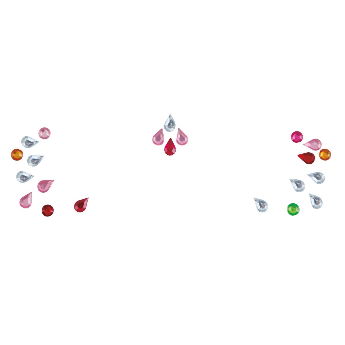 Tatuaggi Viso Rimovibili Gocce Multicolor |_791