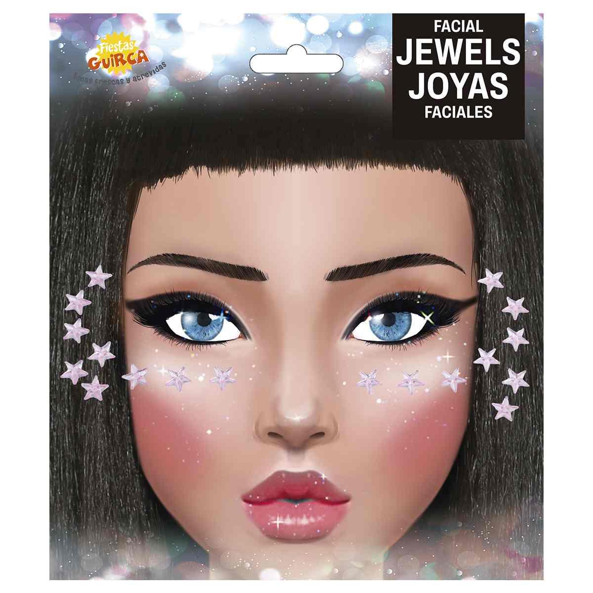 Tatuaggi Viso Rimovibili Stelle Rosa |_791