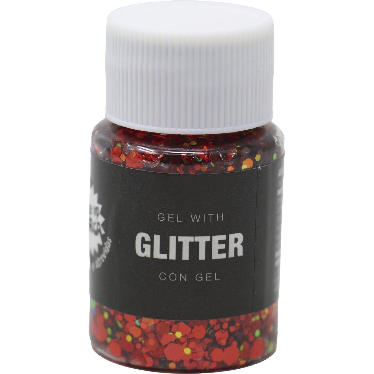 Trucco Gel Glitter Rosso gr.20 |_016