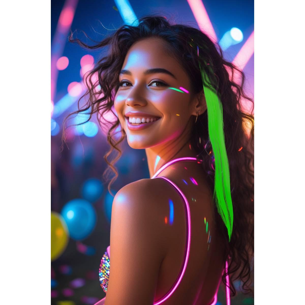 Estensione Capelli Verdi cm.50 pz.3 |_356