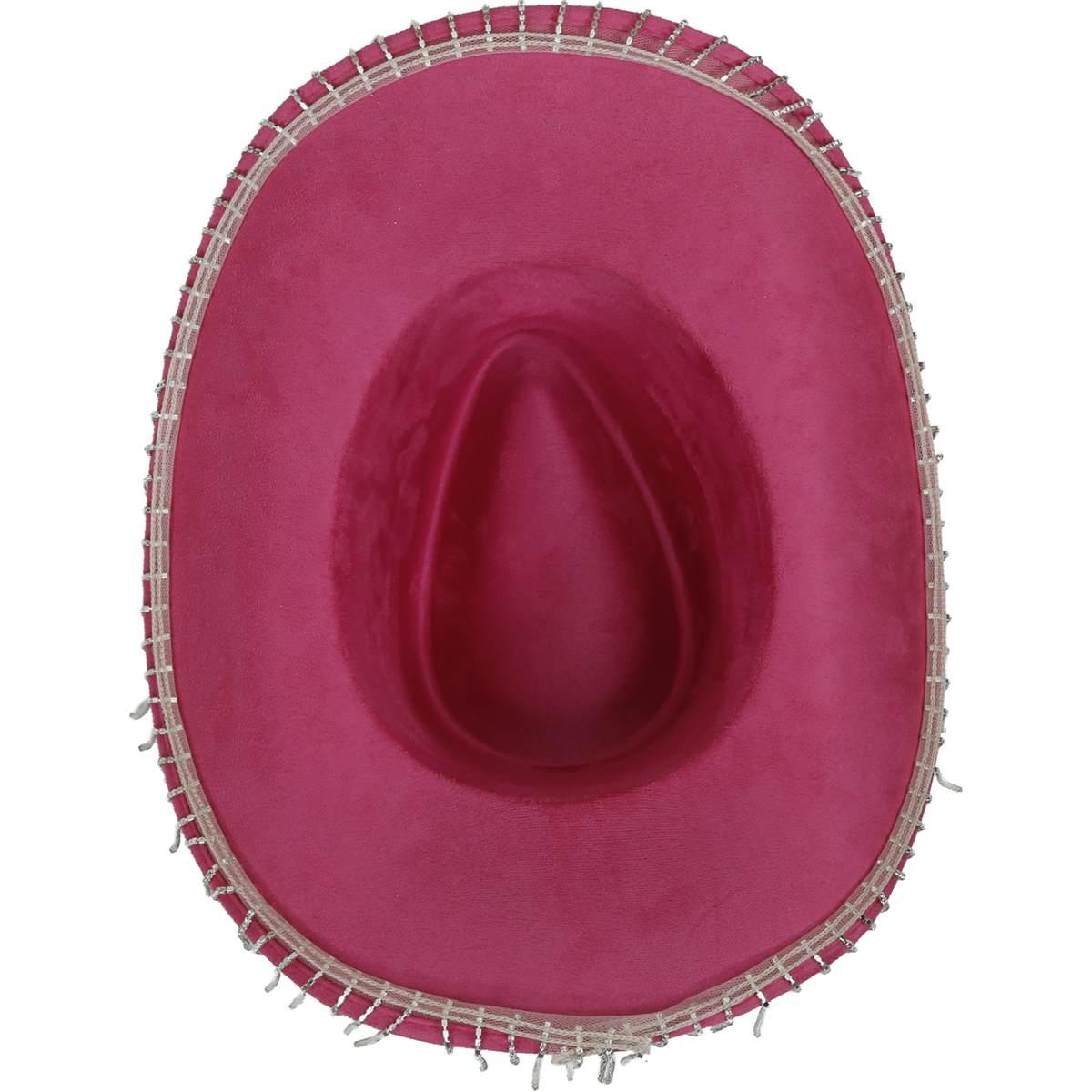 Cappello Cowboy Rosa con Frange |_558