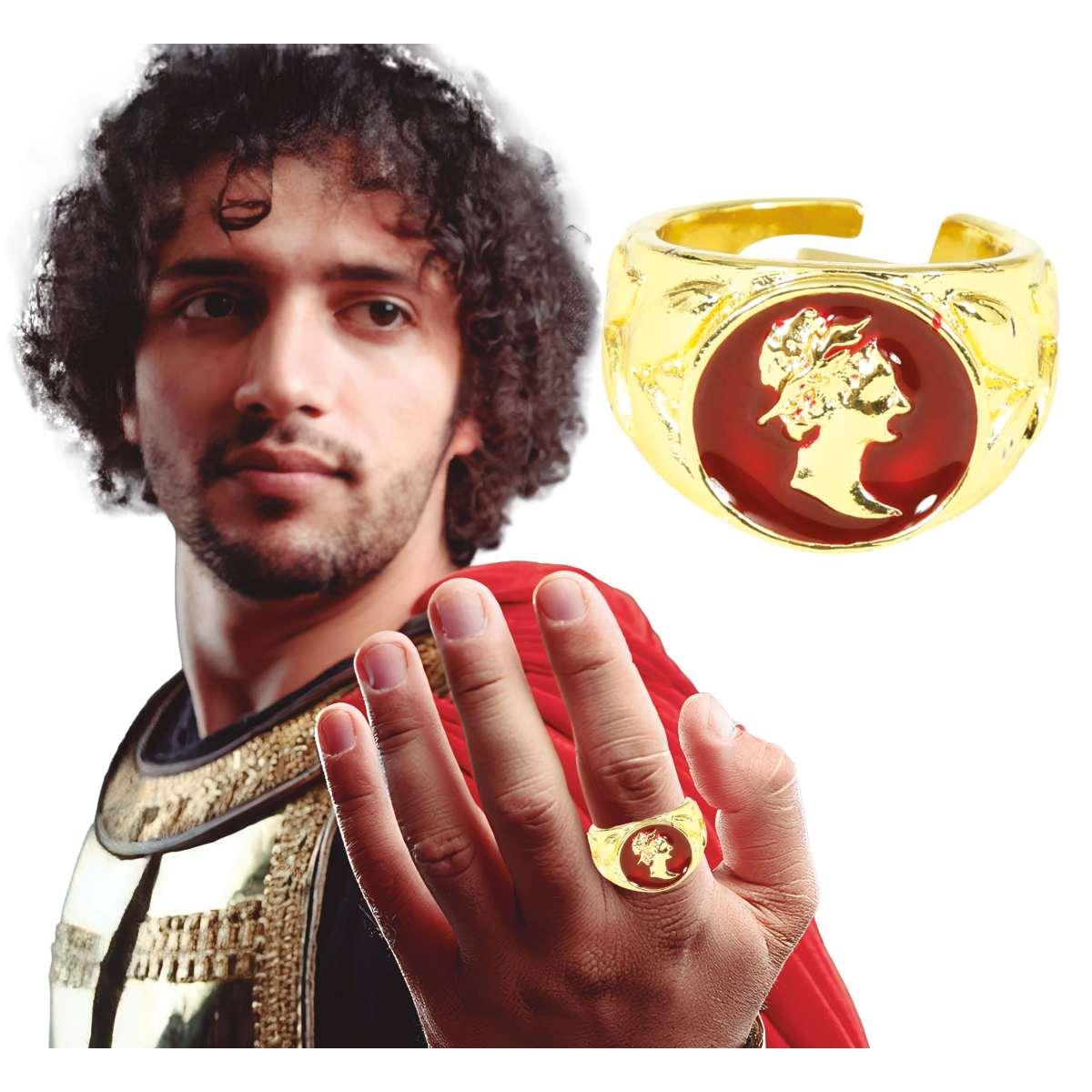 Anello Metallo Romano Oro con Stemma |_798