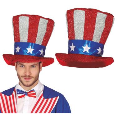 Cappello Cilindro Bandiera America |_852