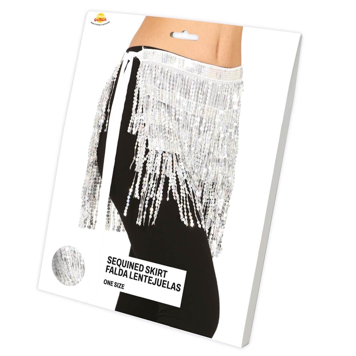 Gonna Argento Paillettes |Donna