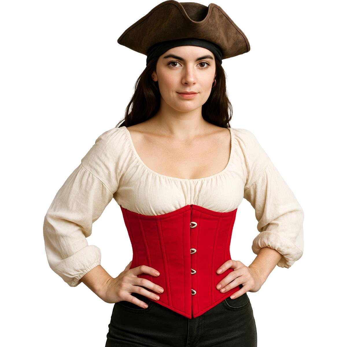 Bustino Corpetto Rosso con Lacci  |Donna