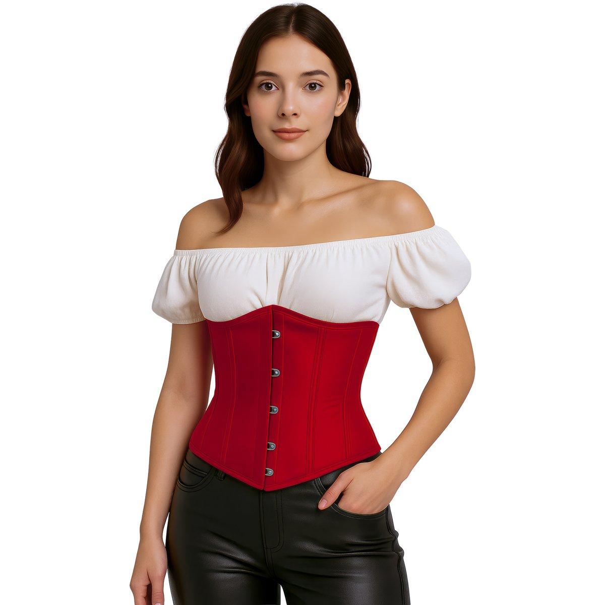 Bustino Corpetto Rosso con Lacci  |Donna