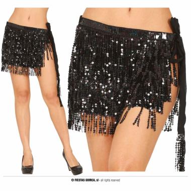 Gonna Nero Paillettes |Donna