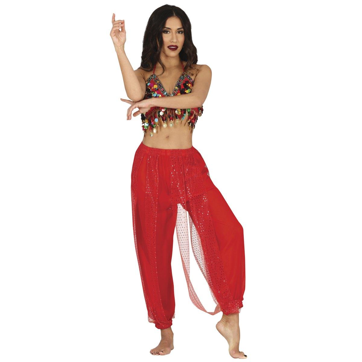 Pantalone Odalisca Danza del Ventre Rosso|Donna