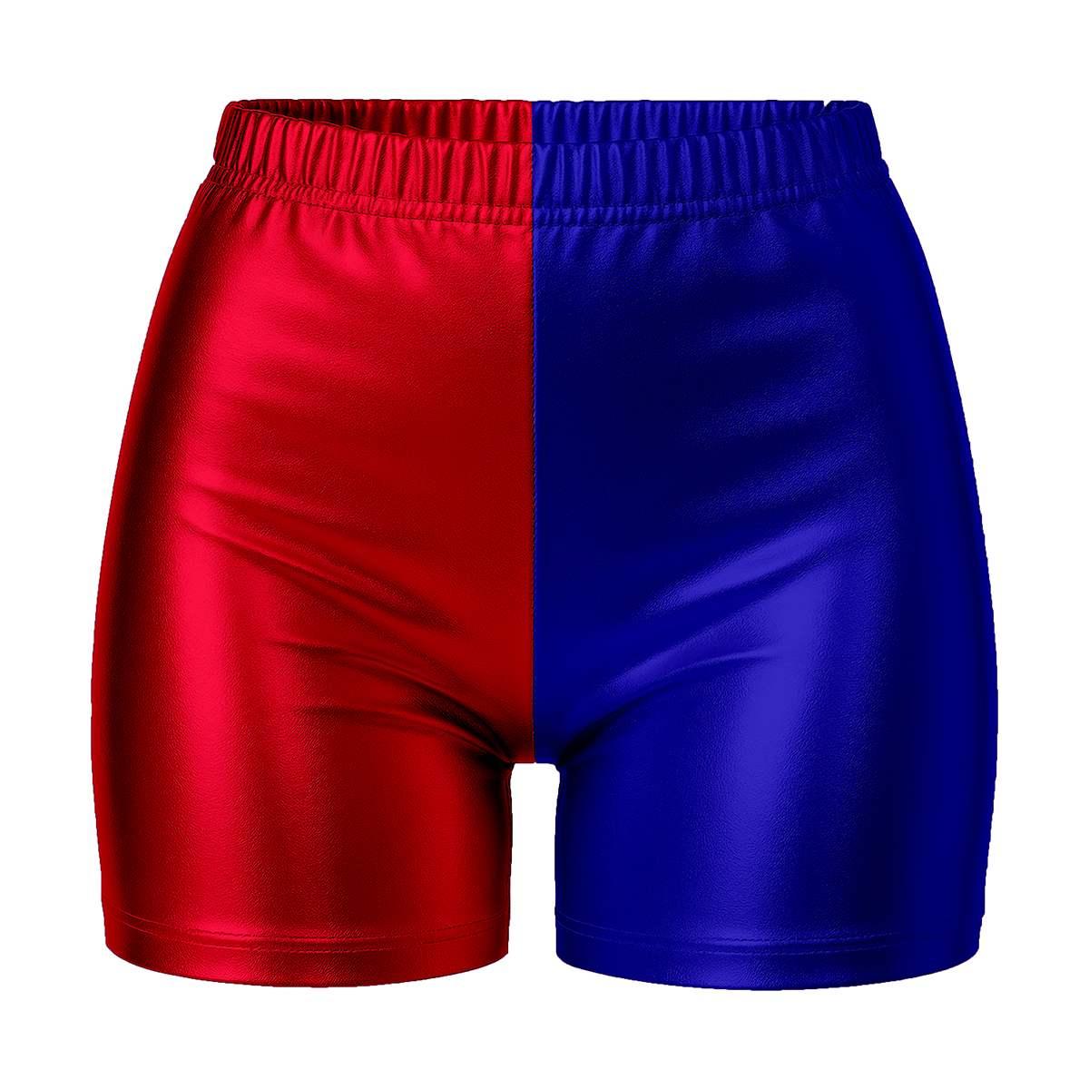 Pantaloncino Rosso e Blu Metallizzato |Donna