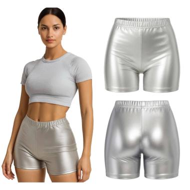 Pantaloncino Argento Metallizzato |Donna