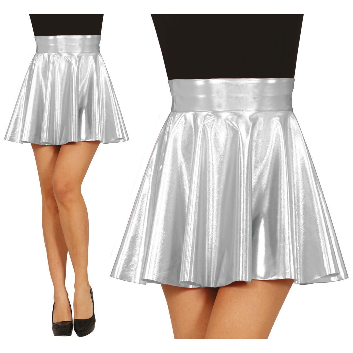 Gonna Argento Metalizzata |Donna