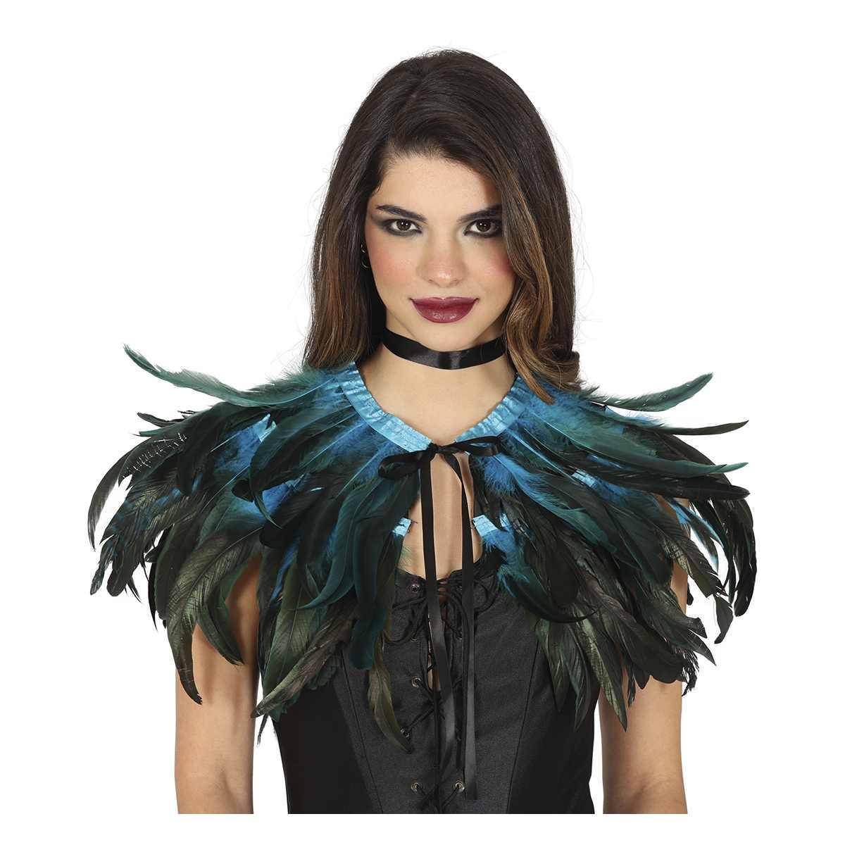 Coprispalle Piume Blu cm.30x90 |_138