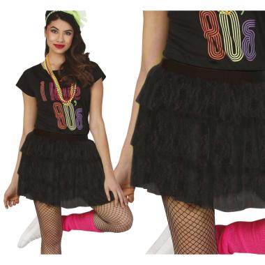 Gonna cm.50 Pizzo Nera |Donna _436