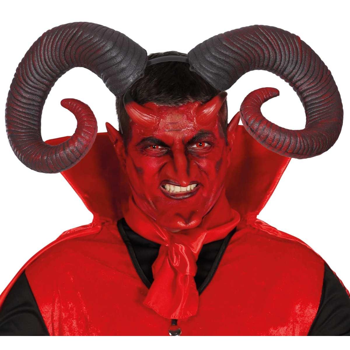 Corna Diavolo PVC Rosso Maxi |_470