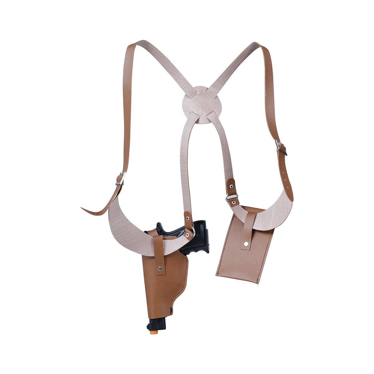 Cintura Fondina Pistola Ascellate da Spalla Marrone con Pistola |_589