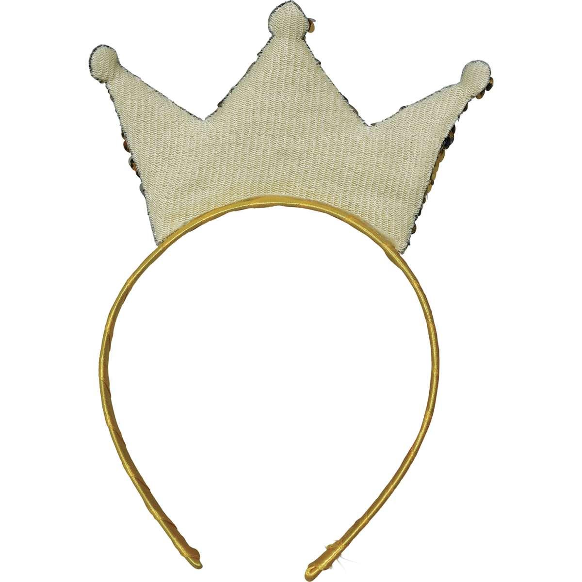 Cerchietto Corona Paillettes Oro |_176