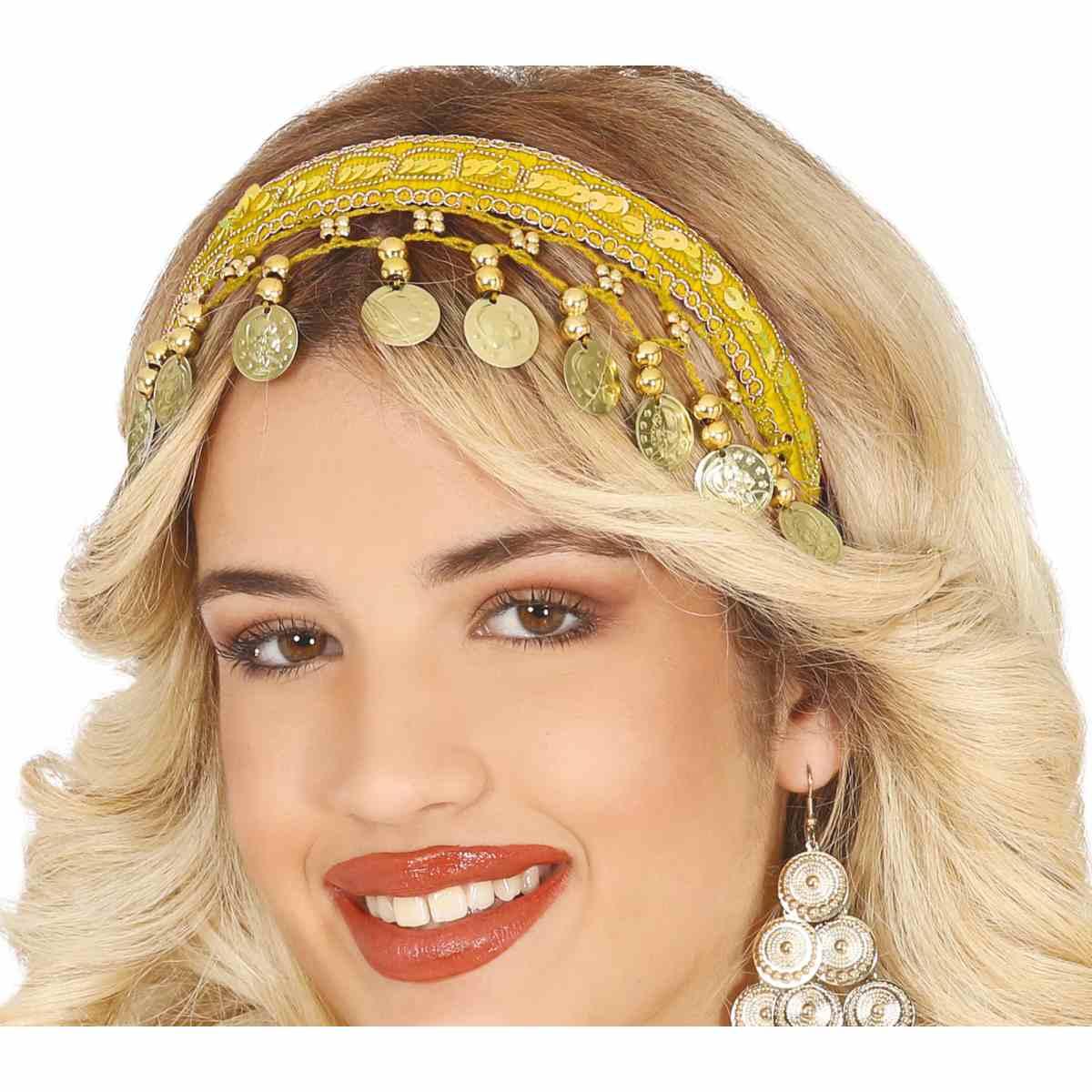 Cerchietto Giallo con Ciondoli |_741