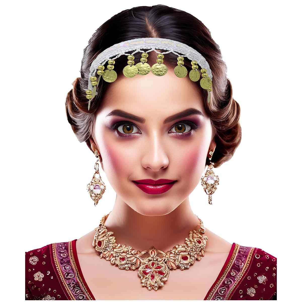 Cerchietto Bianco con Ciondoli |_734