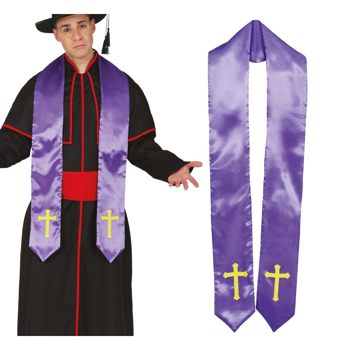 Stola Prete Tessuto Viola |_767