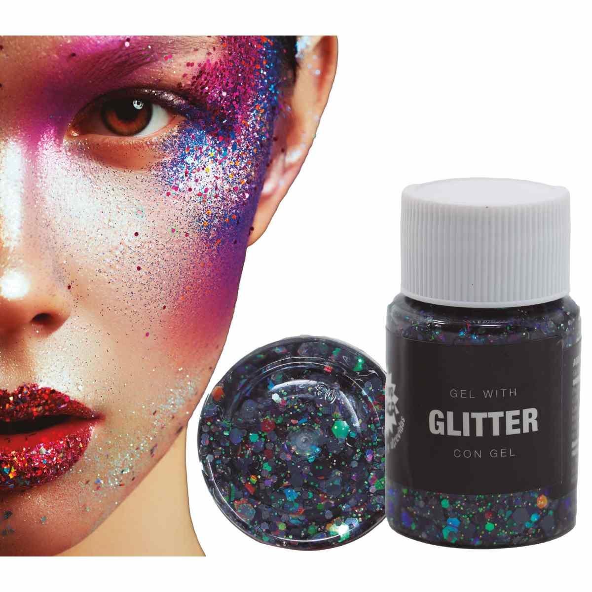 Trucco Gel Glitter Nero gr.20 |_009