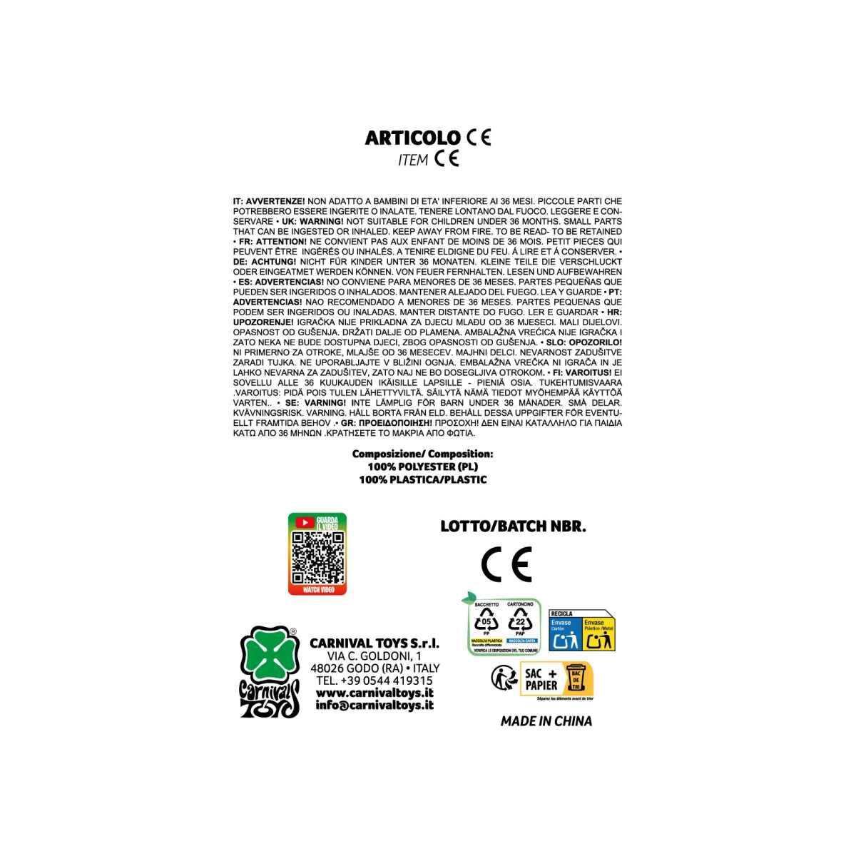 Corna Diavolo PVC Rosso con Clips