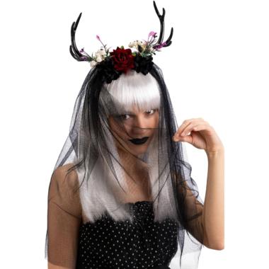 Cerchietto con Corna, Decorazioni e Velo