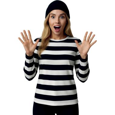 Maglia Righe Nera Bianca |Donna