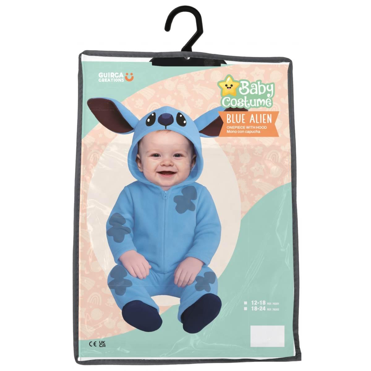 Costume Alieno Blu Stitch |Neonato_TN_09924