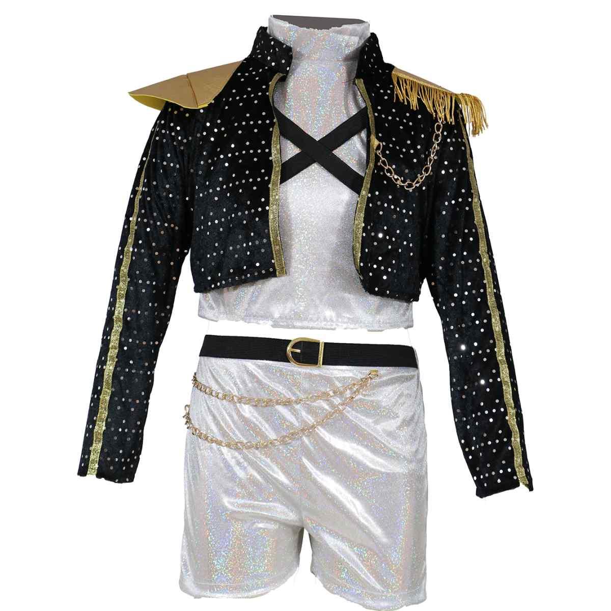 Costume Cantante K Pop Silver Leader |Bambina_E3_03416