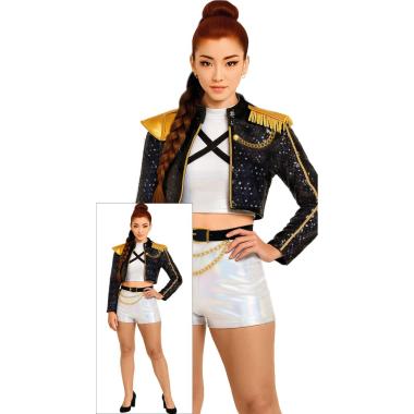 Costume Cantante K Pop Silver Leader |Donna_C2_01532