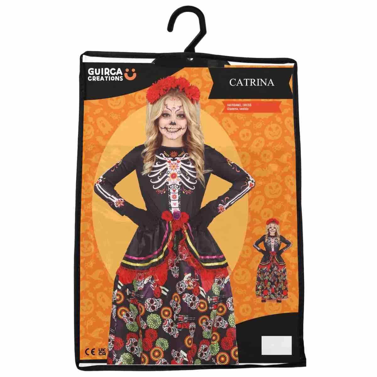 Costume Scheletro Messicano Catrina |Bambina