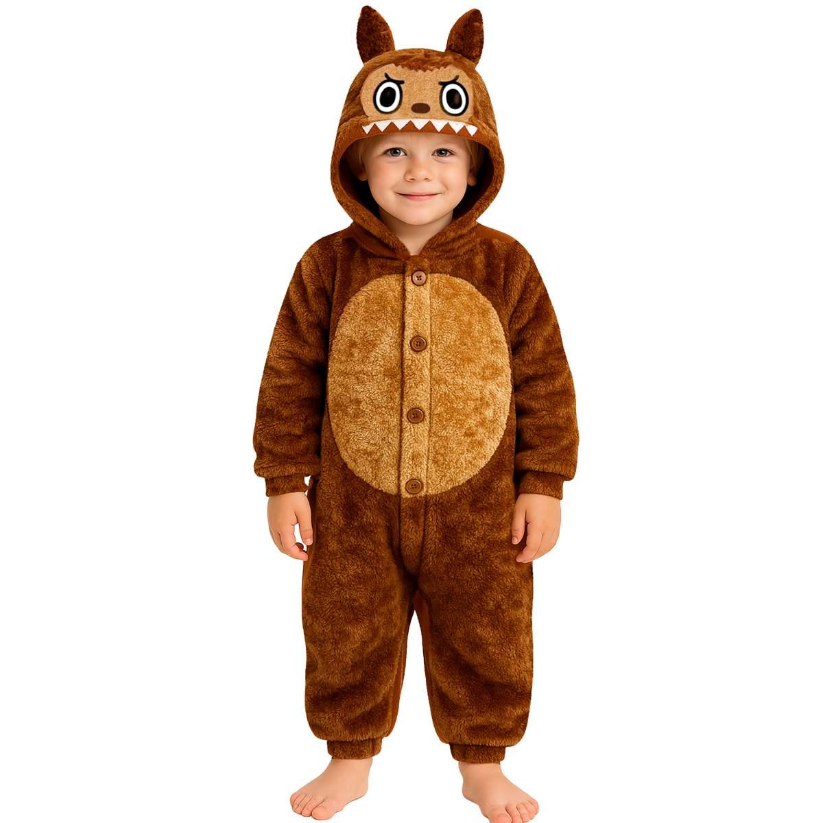 Costume Lulu Monster Marrone |Bambino_TN_09933