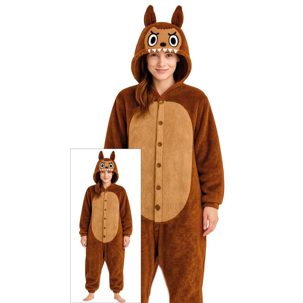 Costume Lulu Monster Marrone |Donna