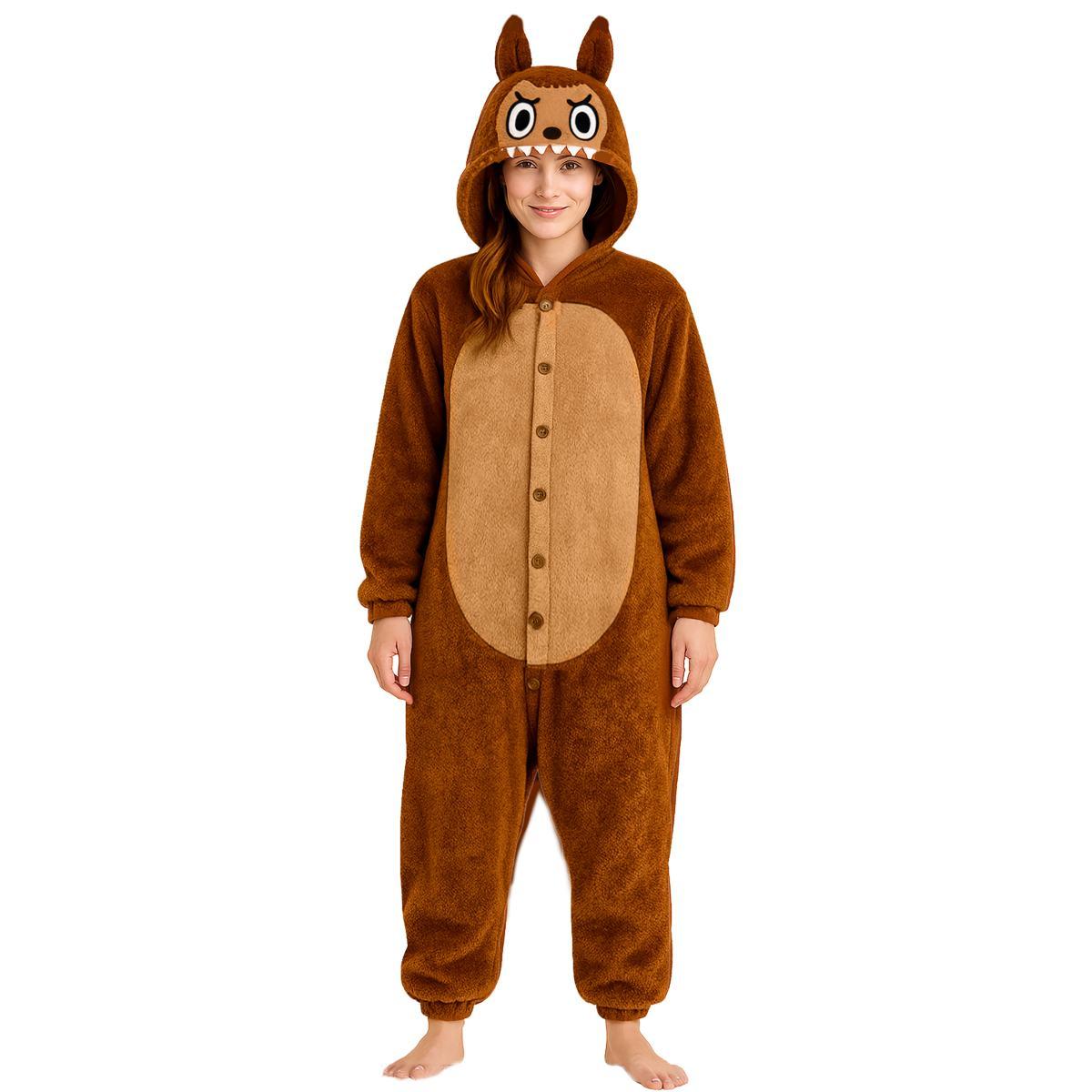 Costume Lulu Monster Marrone |Donna