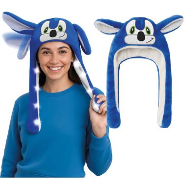 Cappello Animale Blu Sonic con Luci e Movimento |_418