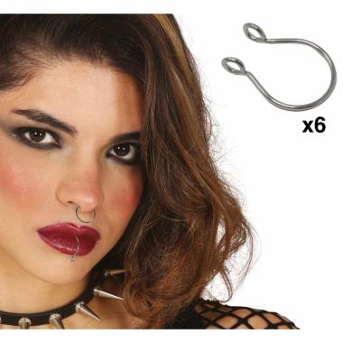 Piercing Metallici Argento Set pz.6 |_367