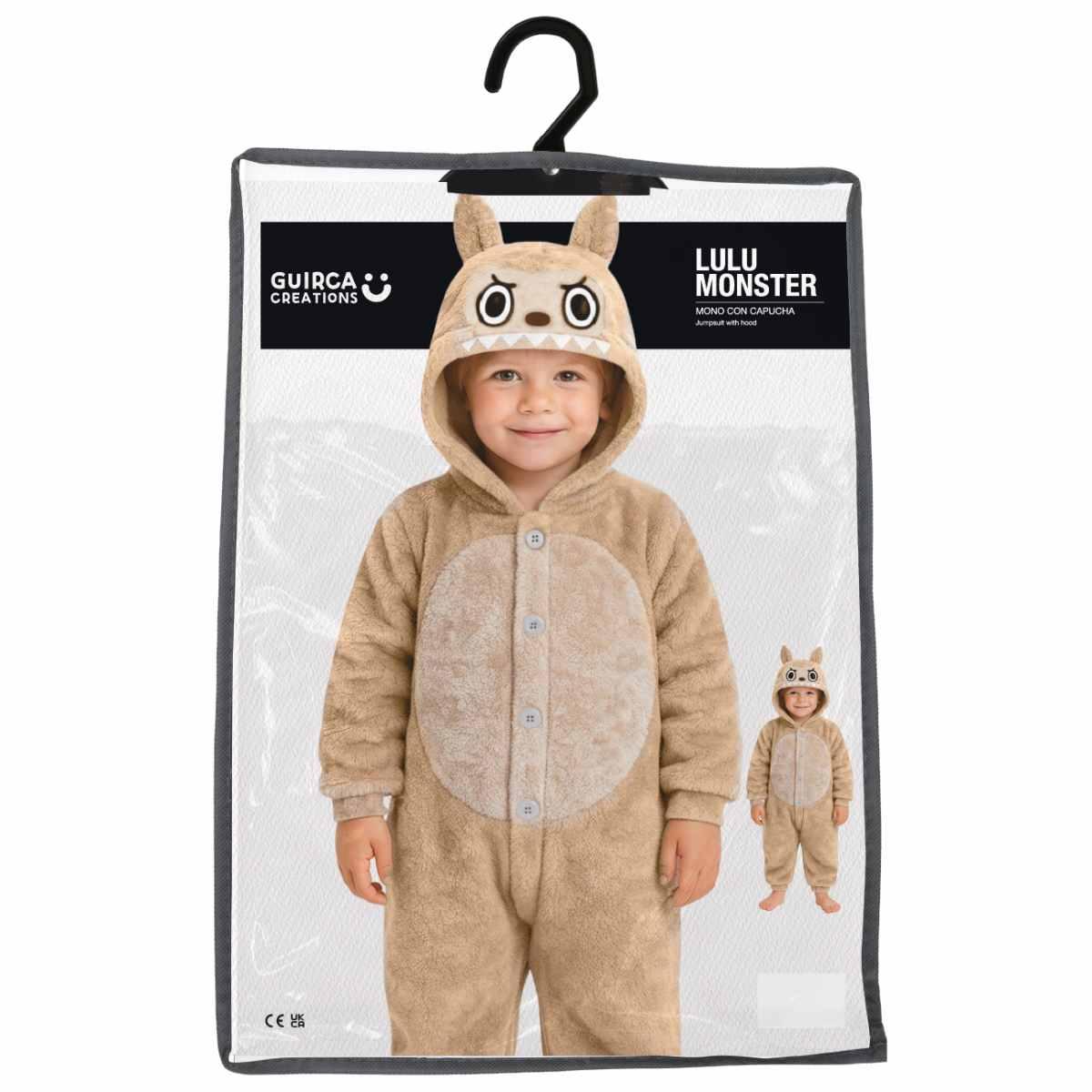 Costume Lulu Monster Beige |Bambino