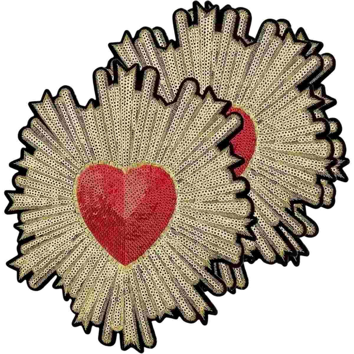 Cuore Sacro Paillets cm.19x18