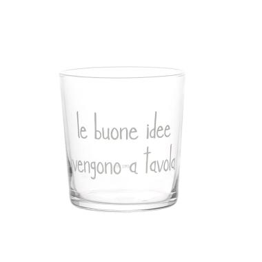 Bicchiere Vetro p1 "Buone Idee a Tavola" Simple Day ml.355 |_10011813