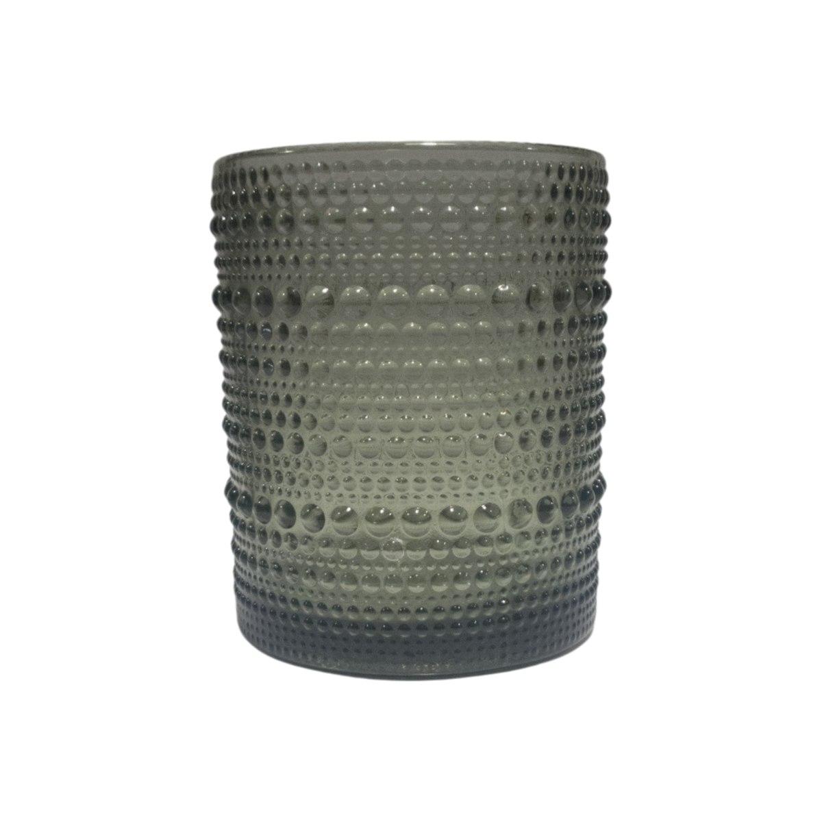 Bicchiere Vetro Singolo Acqua Perla Grigio ml.300