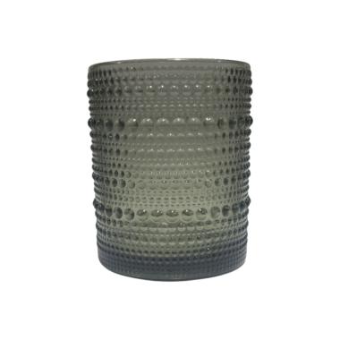 Bicchiere Vetro Singolo Acqua Perla Grigio ml.300