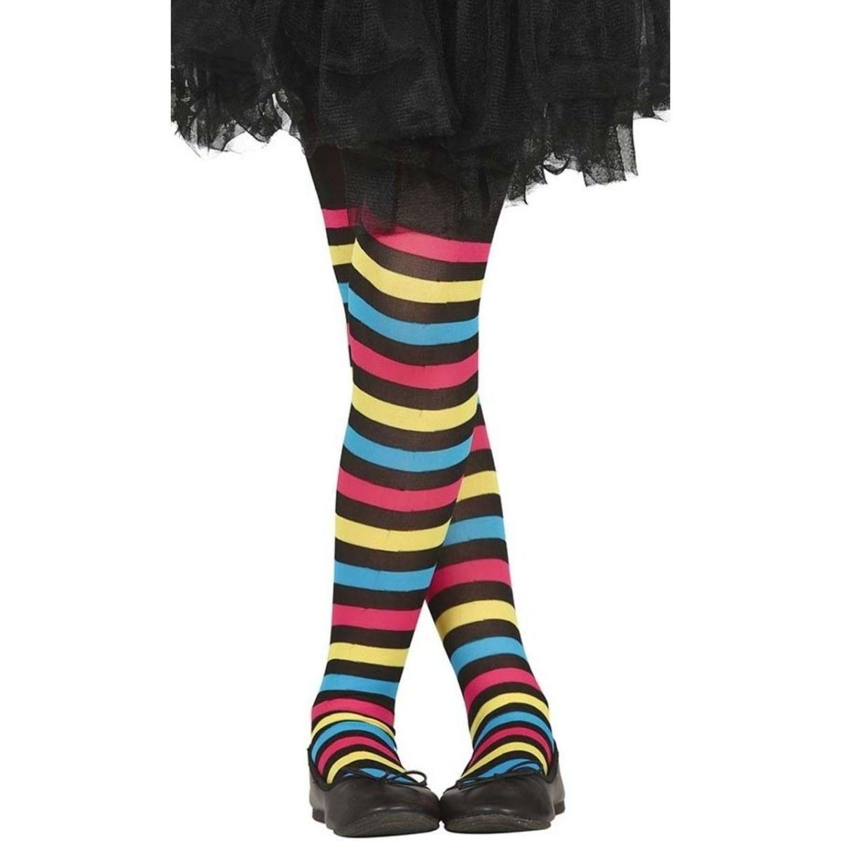 Collant Righe Nere Multicolor Baby |Guir