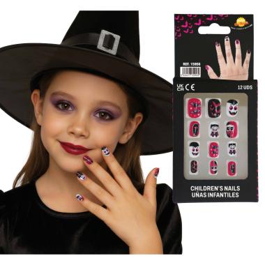 Unghie adesive vampiri bambina |Guir_569