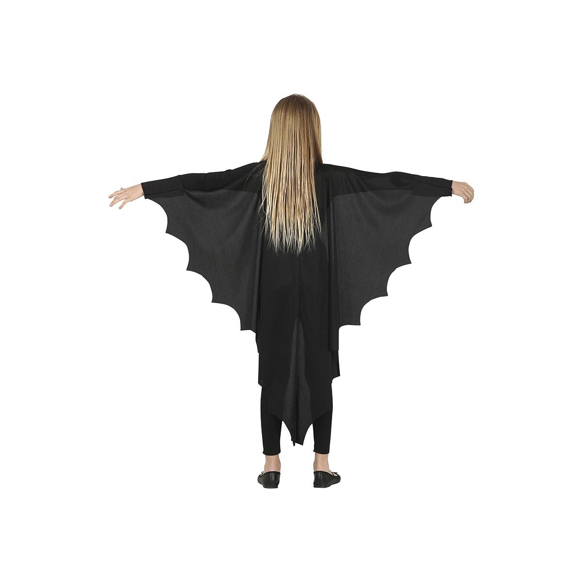 Mantello pipistrello nero bambina