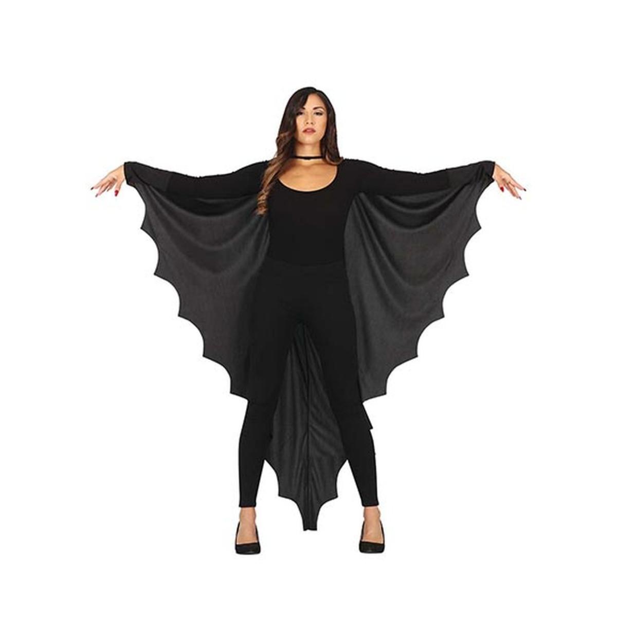 Mantello pipistrello nero donna