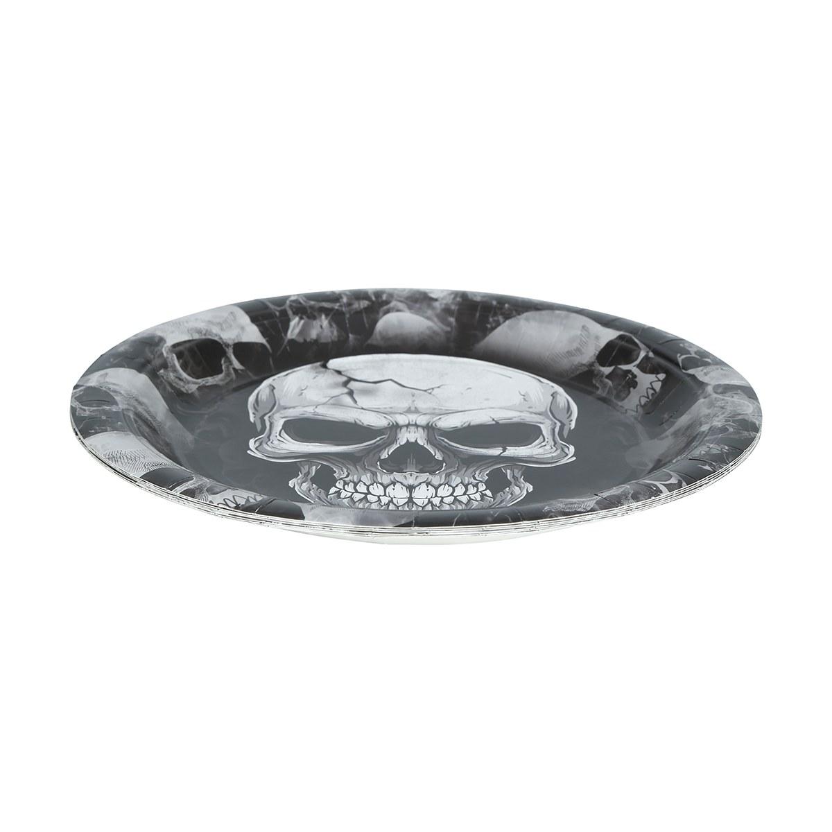 Piatti halloween teschio 23cm Set 6 pz