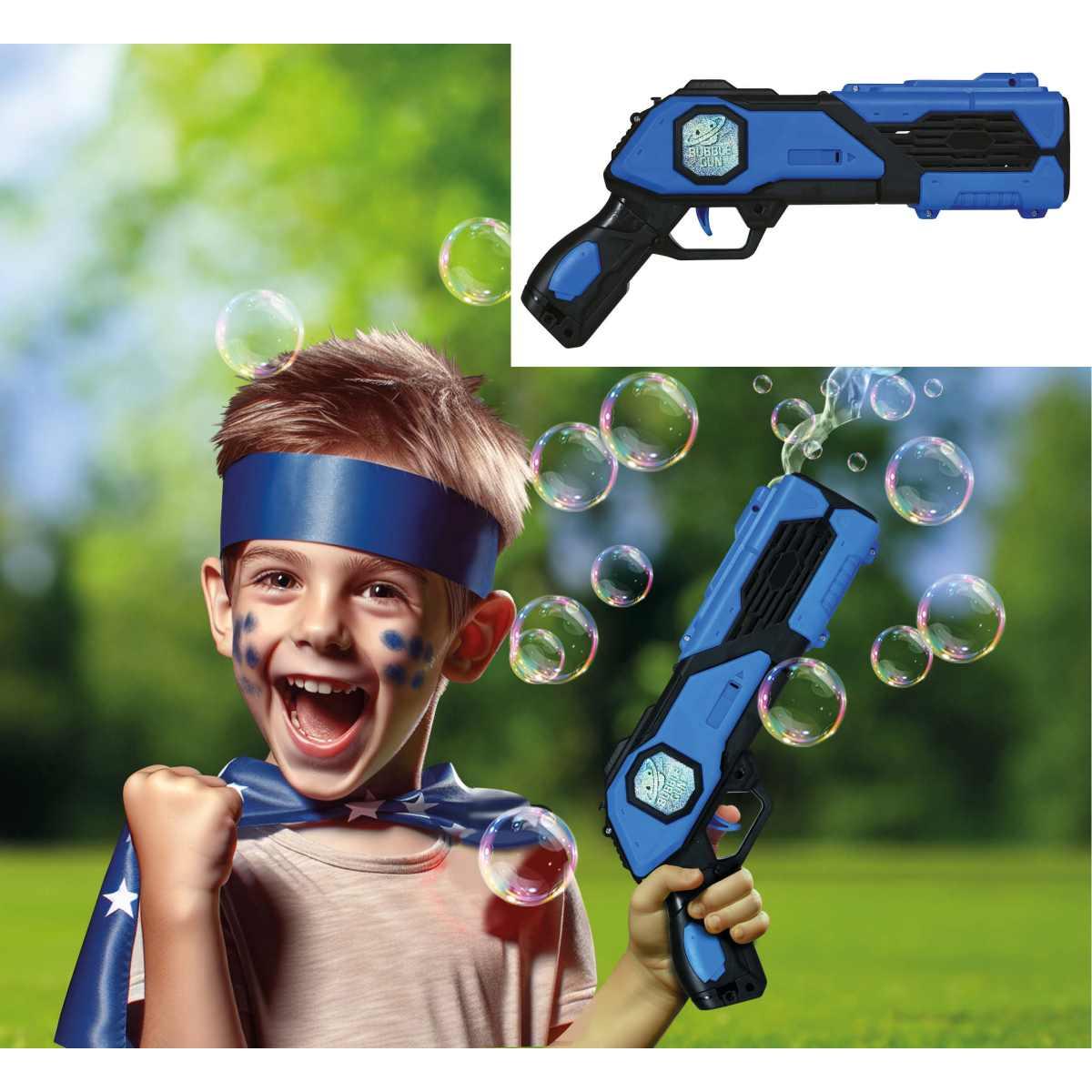 Pistola spara bolle sapone con serbatoio modello a batterie