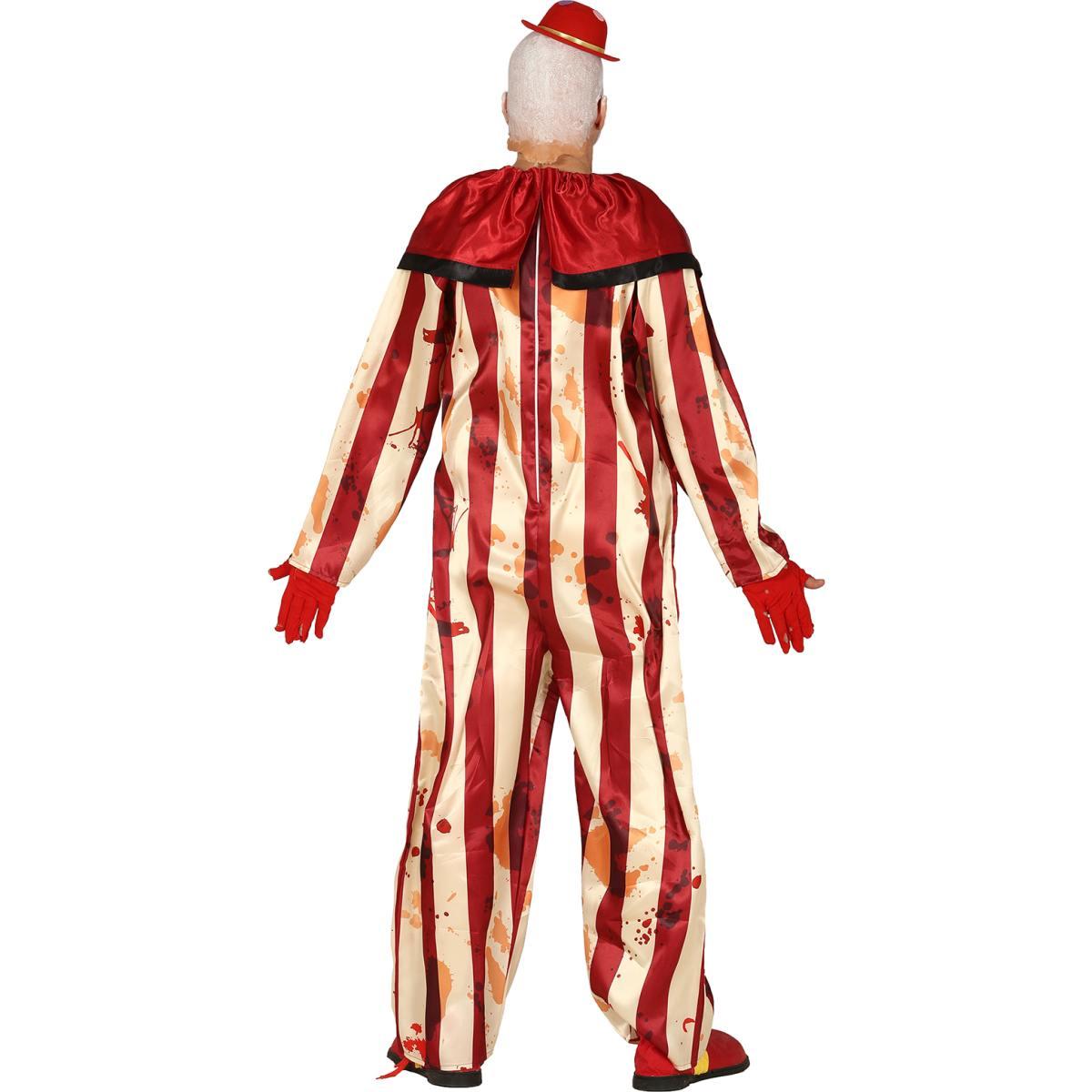 Costume clown modello a strisce