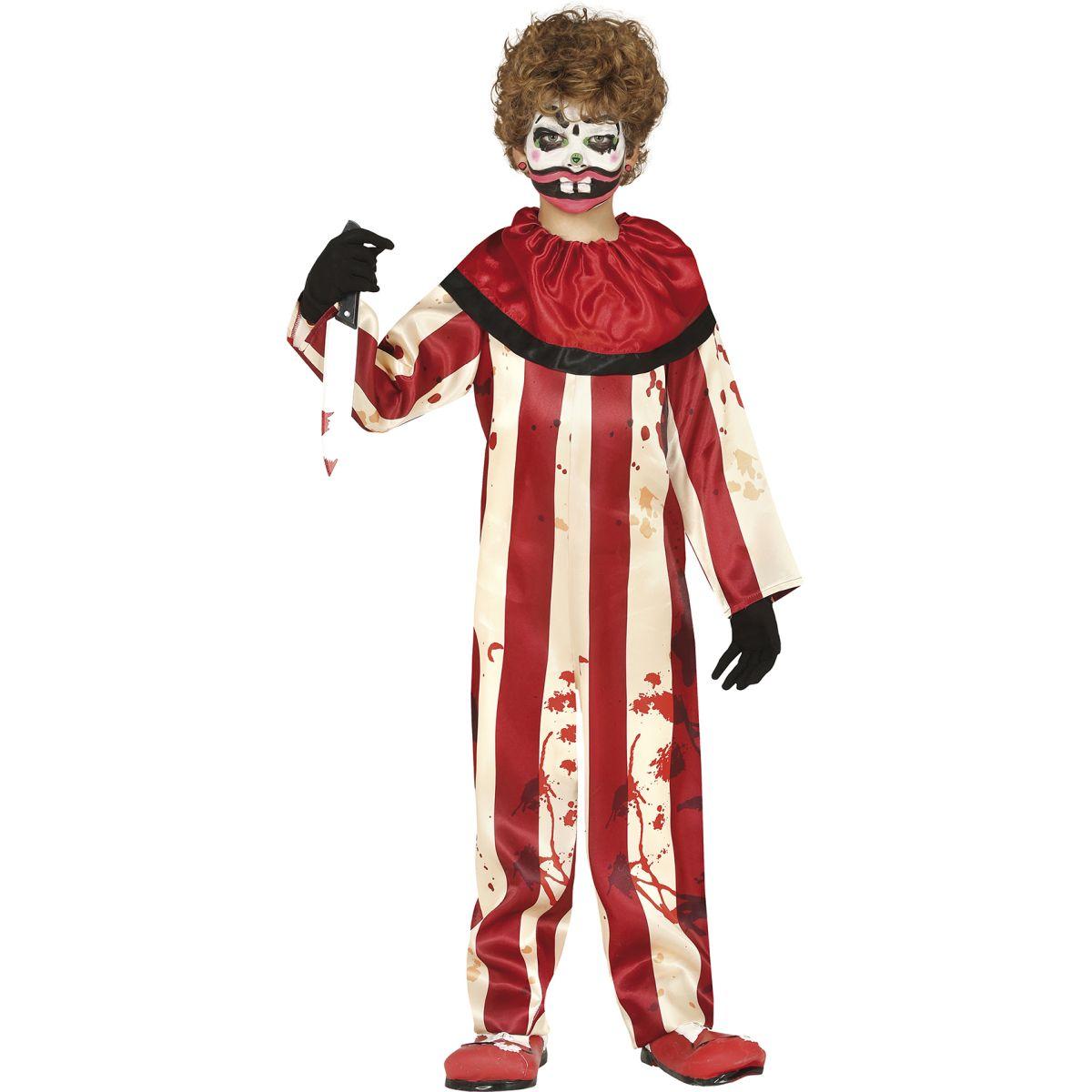 Costume clown modello a strisce