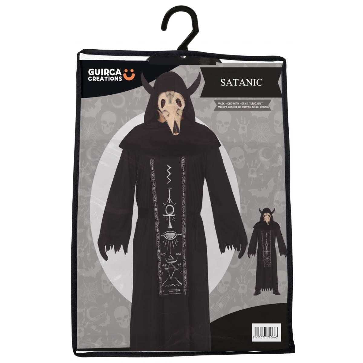 Costume tunica satanica con maschera